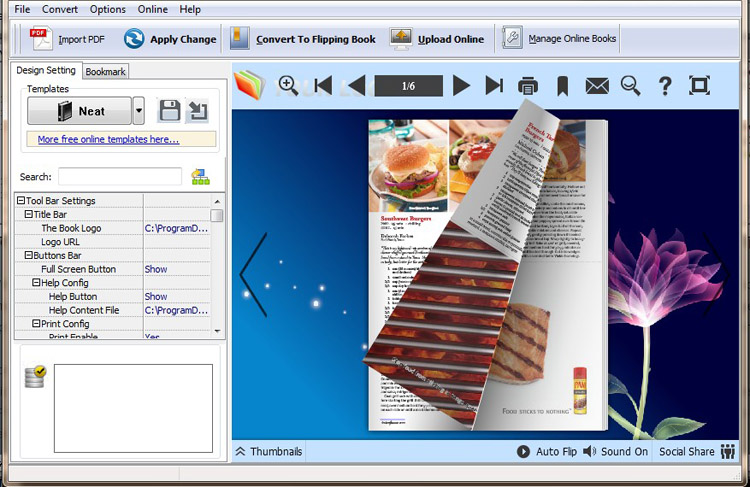 New upload online function of Flip Book Maker for PDF