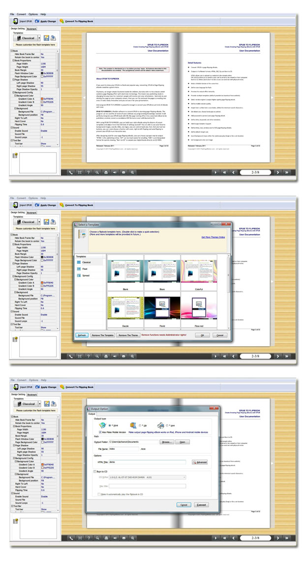 Windows 7 Flip Book Maker for ePub 1.7 full