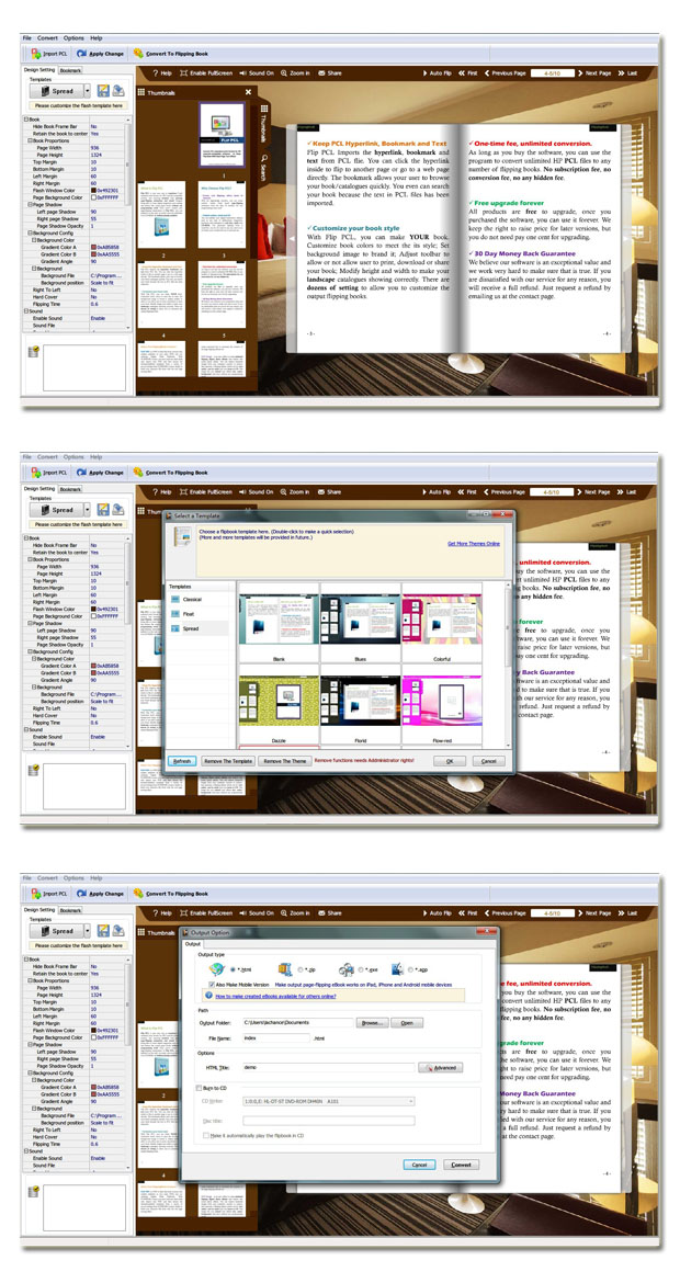 Flip Book Maker for PCL screenshot Flip Book Maker for PCL screenshot