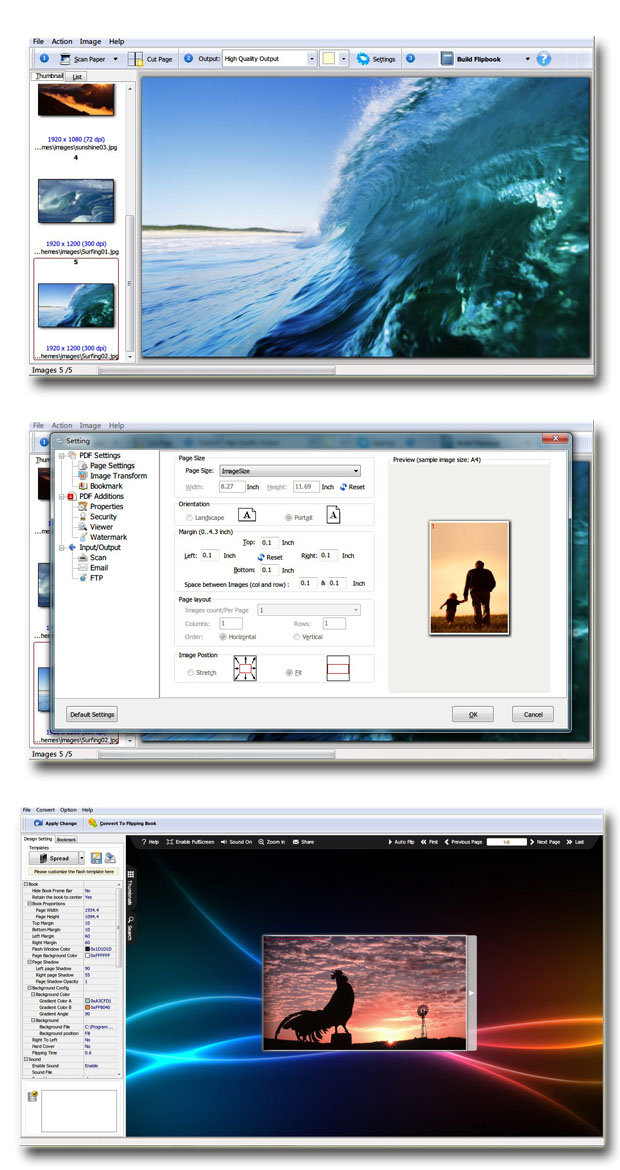 Windows 7 Flip Book Maker for Scan 1.7 full