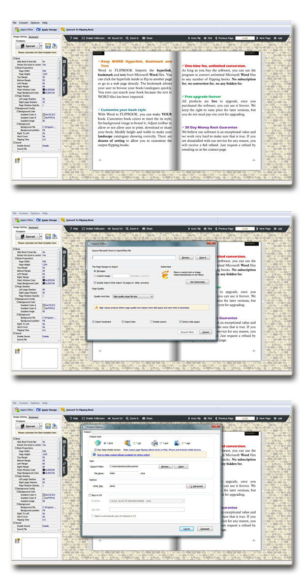Flip Book Maker for Word screenshot