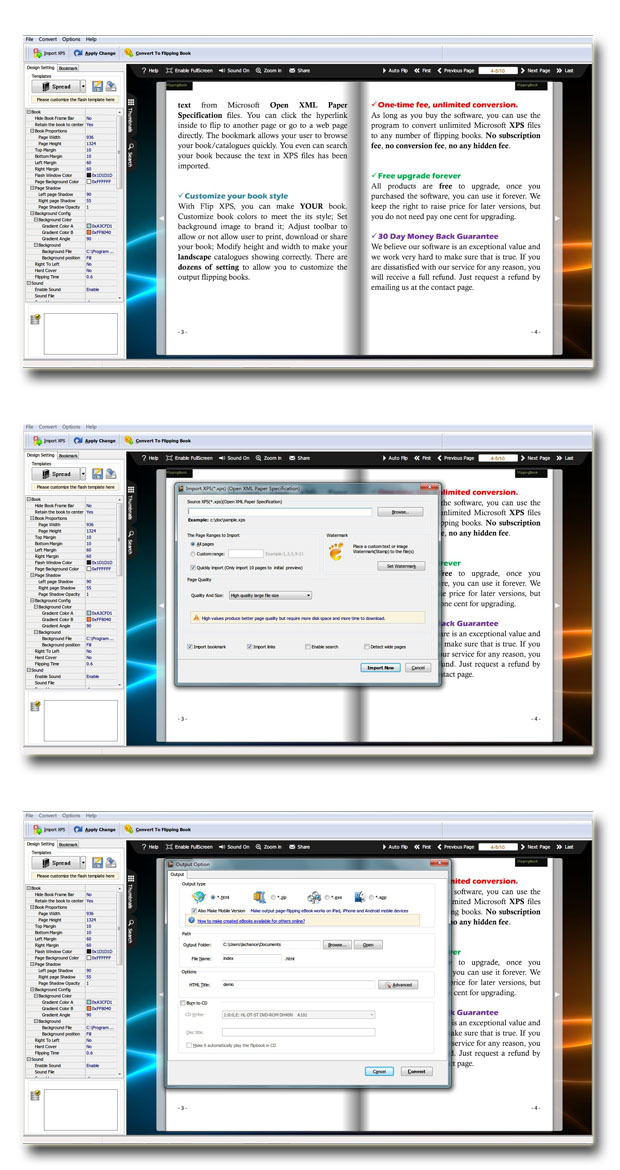 Windows 7 Flip Book Maker for XPS 1.7 full