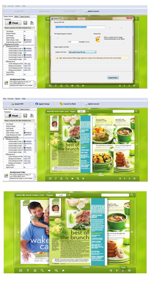 FlipBookMaker PDF to FlashBook (Freeware) screenshot