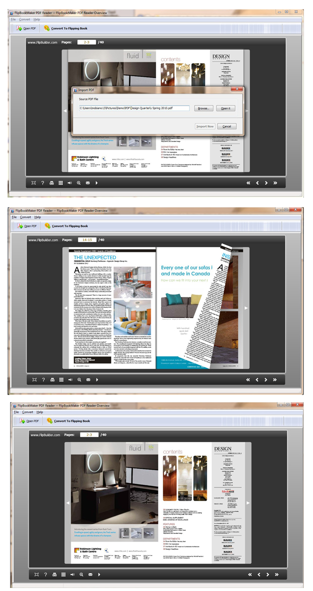 FlipBookMaker PDF Reader(freeware) screenshot